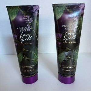 SET OF 2 New VICTORIA’S SECRET LOVE SPELL LUXE FRAGRANCE BODY LOTION CREAM 8 oz
